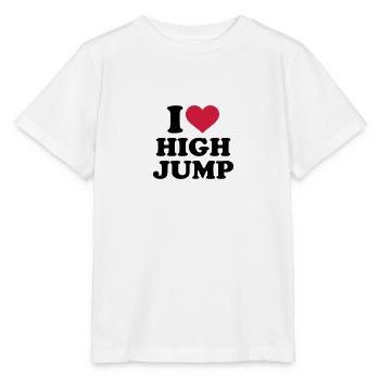 I love high jump - T-shirt bio MINI CREATOR Stanley/Stella Enfant - blanc - Devant - Maike (125cm)