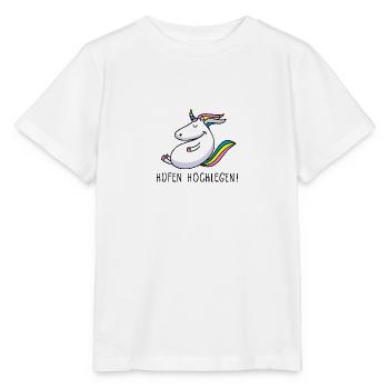 Hufen hochlegen - Stanley/Stella Kinder T-Shirt MINI CREATOR  - Weiß - Vorne - Maike (125cm)