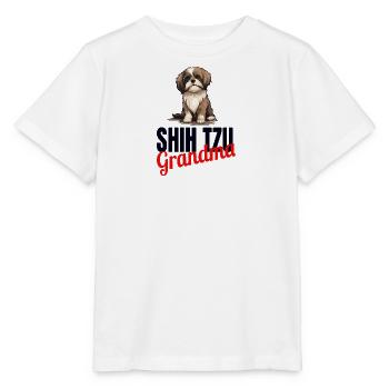 Shih Tzu Löwenhunde Chrysanthemenhund Shih Tzu - Stanley/Stella Kinder T-Shirt MINI CREATOR  - Weiß - Vorne - Maike (125cm)