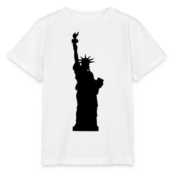 statue of liberty - Stanley/Stella MINI CREATOR Kids’ T-Shirt - white - Front - Maike (125cm)