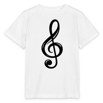 clef symbol - Stanley/Stella MINI CREATOR Kids’ T-Shirt - white - Front - Maike (125cm)