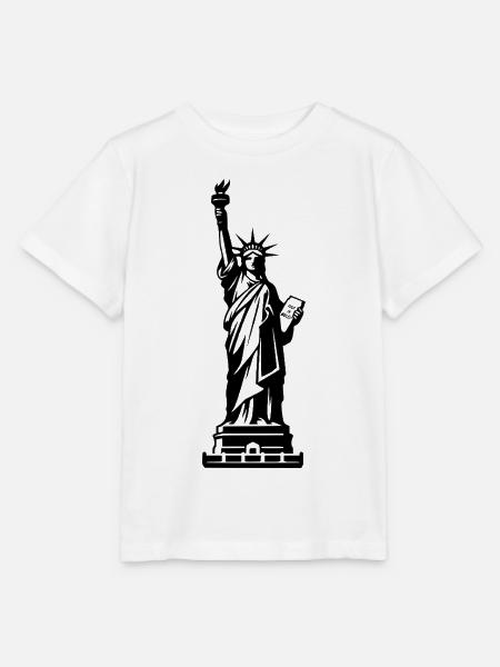 Freiheitsstatue - Stanley/Stella Kinder T-Shirt MINI CREATOR  - Weiß