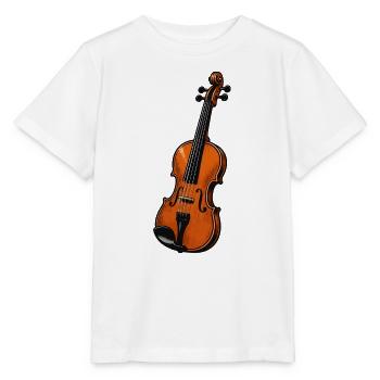 Orchestral Violin Illustration - Stanley/Stella MINI CREATOR Kids’ T-Shirt - white - Front - Maike (125cm)