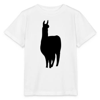lama silhouette - Stanley/Stella Kinder T-Shirt MINI CREATOR  - Weiß - Vorne - Maike (125cm)