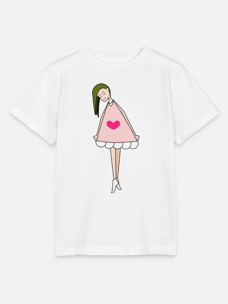 Fuchsie Puppe - Stanley/Stella Kinder T-Shirt MINI CREATOR  - Weiß