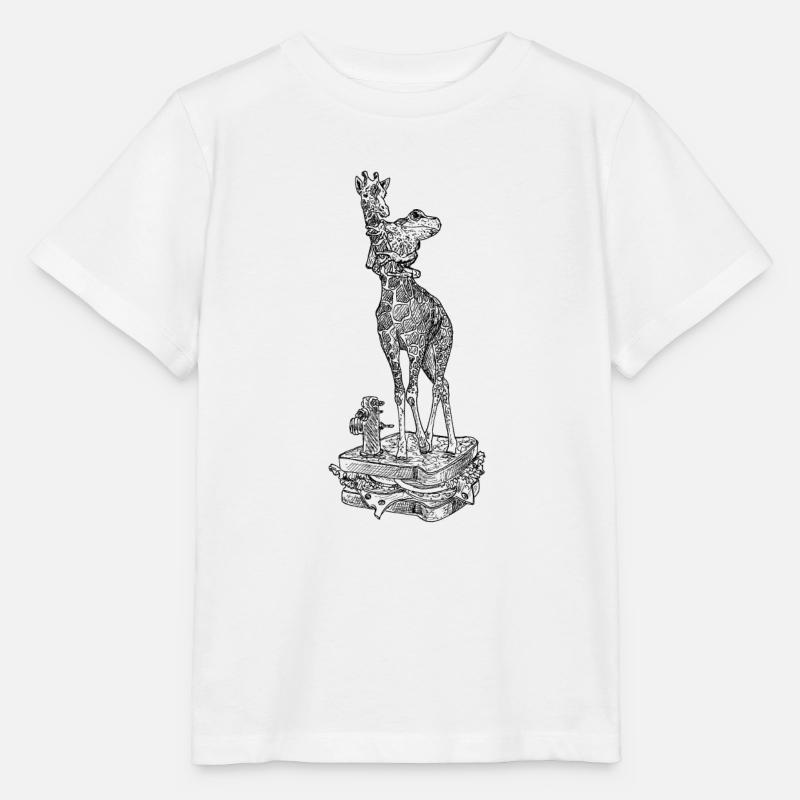 Giraffensandwich - Stanley/Stella Kinder T-Shirt MINI CREATOR  - Weiß