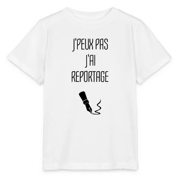 Journalist Journalism Journalismus Journaliste - Stanley/Stella MINI CREATOR Kids’ T-Shirt - white - Front - Maike (125cm)