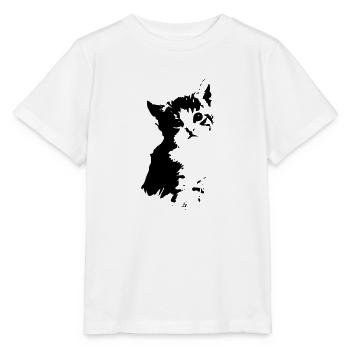 Kätzchen - Stanley/Stella Kinder T-Shirt MINI CREATOR  - Weiß - Vorne - Maike (125cm)