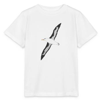 Schwarze Augenbrauen Albatrosse - Stanley/Stella Kinder T-Shirt MINI CREATOR  - Weiß - Vorne - Maike (125cm)