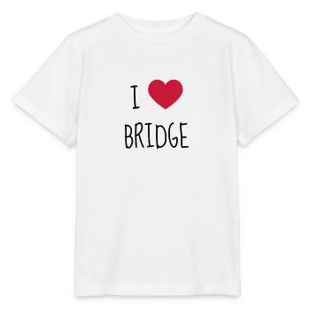 bridge / bridgeur / bridgeuse / cartes - T-shirt bio MINI CREATOR Stanley/Stella Enfant - blanc - Devant - Maike (125cm)