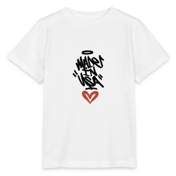 made in usa - T-shirt bio MINI CREATOR Stanley/Stella Enfant - blanc - Devant - Maike (125cm)