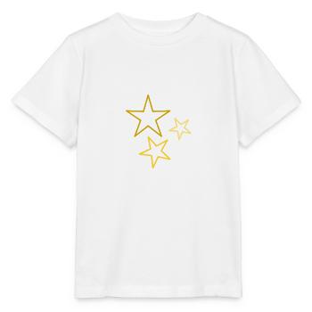 ETOILE. STAR. ETOILES. FÊTE. ANNIVERSAIRE. NOËL - T-shirt bio MINI CREATOR Stanley/Stella Enfant - blanc - Devant - Maike (125cm)