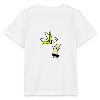 Banane ohne Schale - Stanley/Stella Kinder T-Shirt MINI CREATOR  - Weiß - Vorne - Maike (125cm)