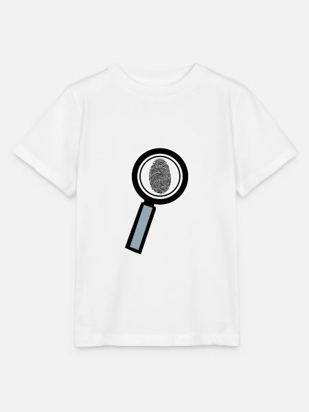 Lupe Fingerabdruck - Stanley/Stella Kinder T-Shirt MINI CREATOR - Weiß