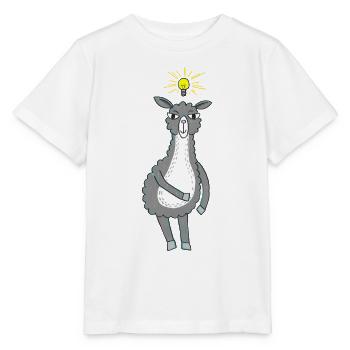 Lama hat eine Idee - Stanley/Stella Kinder T-Shirt MINI CREATOR  - Weiß - Vorne - Maike (125cm)