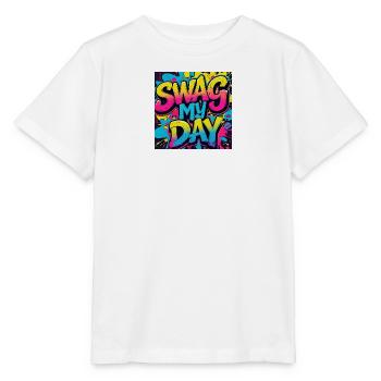 Swag My Day Graffiti Splash - Stanley/Stella Kinder T-Shirt MINI CREATOR  - Weiß - Vorne - Maike (125cm)