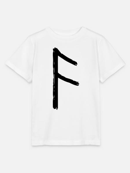 Symbol Wikinger rune anuz schwarz - Stanley/Stella Kinder T-Shirt MINI CREATOR - Weiß