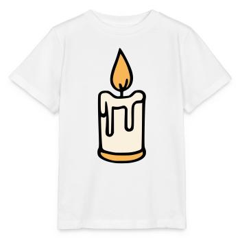 Bougie - T-shirt bio MINI CREATOR Stanley/Stella Enfant - blanc - Devant - Maike (125cm)