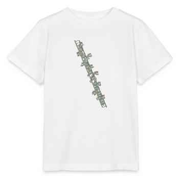 Unicorns auf einer Leiter - Stanley/Stella Kinder T-Shirt MINI CREATOR  - Weiß - Vorne - Maike (125cm)