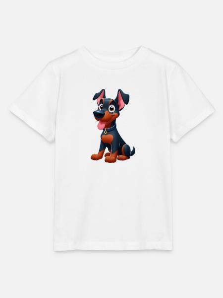 Dobermann 2 - Stanley/Stella Kinder T-Shirt MINI CREATOR  - Weiß
