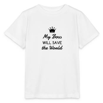 Manager / Chef / Arbeit / Job - Stanley/Stella Kinder T-Shirt MINI CREATOR  - Weiß - Vorne - Maike (125cm)