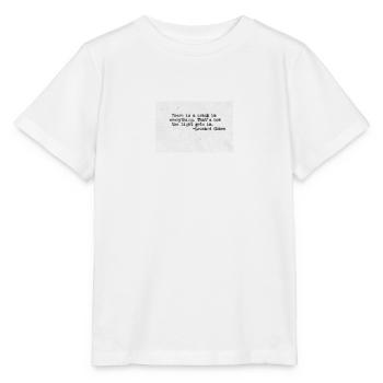 Zitatdesign - Leonard Cohen - Stanley/Stella Kinder T-Shirt MINI CREATOR  - Weiß - Vorne - Maike (125cm)