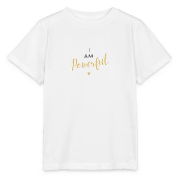 Je suis l’amour de soi puissant - T-shirt bio MINI CREATOR Stanley/Stella Enfant - blanc - Devant - Maike (125cm)