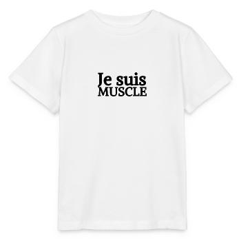 JE SUIS MUSCLE - T-shirt bio MINI CREATOR Stanley/Stella Enfant - blanc - Devant - Maike (125cm)