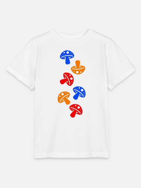 Pilze Bunt - Stanley/Stella Kinder T-Shirt MINI CREATOR  - Weiß