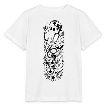 Krankenschwester Geist - Stanley/Stella Kinder T-Shirt MINI CREATOR  - Weiß - Vorne - Maike (125cm)