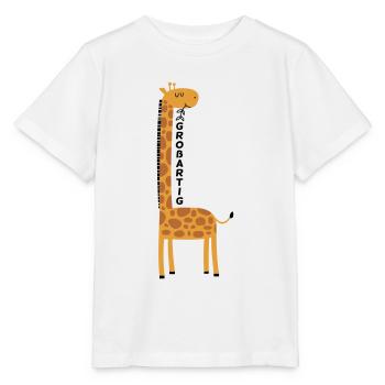 Giraffe großartig - Stanley/Stella Kinder T-Shirt MINI CREATOR  - Weiß - Vorne - Maike (125cm)