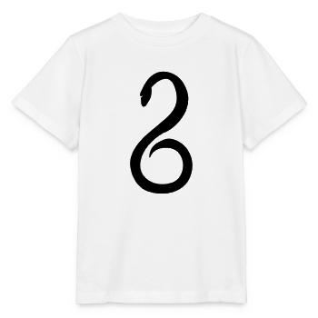 Schlange Abstrakt Geschenkidee Medizin Symbol - Stanley/Stella Kinder T-Shirt MINI CREATOR  - Weiß - Vorne - Maike (125cm)