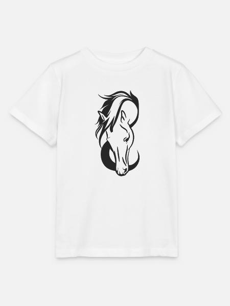 Schöner Pferdekopf - Stanley/Stella Kinder T-Shirt MINI CREATOR - Weiß