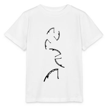 Fishing rod fishing icon - Stanley/Stella MINI CREATOR Kids’ T-Shirt - white - Front - Maike (125cm)