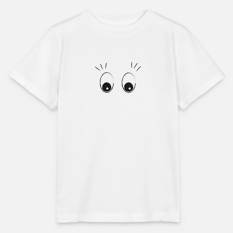 yeux - T-shirt bio MINI CREATOR Stanley/Stella Enfant - blanc