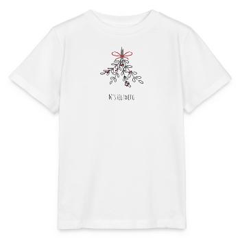 Weihnachtsmotiv Mistelzweig Weihnachten Christmas - Stanley/Stella Kinder T-Shirt MINI CREATOR  - Weiß - Vorne - Maike (125cm)