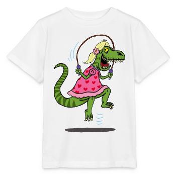 La ruse du tyrannosaure - T-shirt bio MINI CREATOR Stanley/Stella Enfant - blanc - Devant - Maike (125cm)