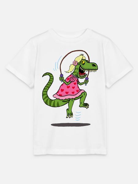 La ruse du tyrannosaure - T-shirt bio MINI CREATOR Stanley/Stella Enfant - blanc