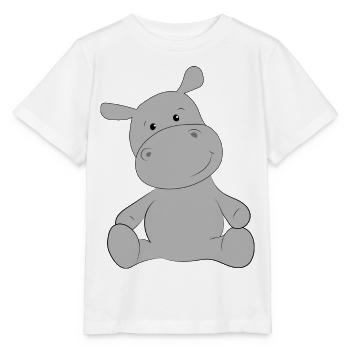 Nilpferd - Stanley/Stella Kinder T-Shirt MINI CREATOR  - Weiß - Vorne - Maike (125cm)