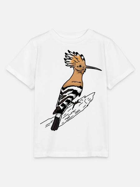 Wiedehopf Vogel - Stanley/Stella Kinder T-Shirt MINI CREATOR  - Weiß