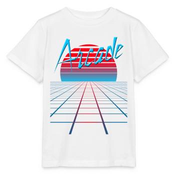 NERDY forever - Arcade - Stanley/Stella Kinder T-Shirt MINI CREATOR  - Weiß - Vorne - Maike (125cm)
