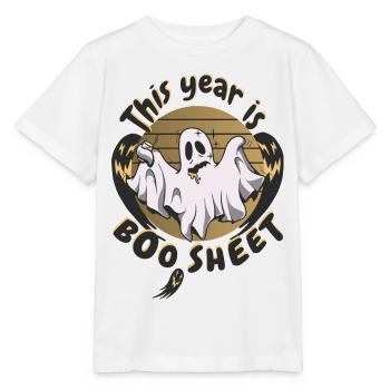 Dieses Jahr ist Boo Schlecht - Stanley/Stella Kinder T-Shirt MINI CREATOR  - Weiß - Vorne - Maike (125cm)