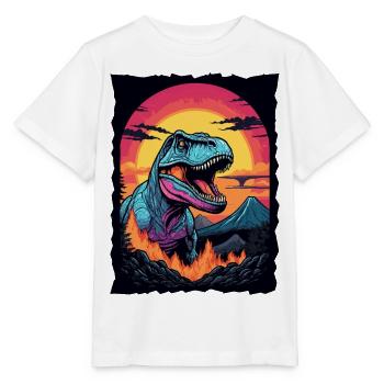 Tyrannosaurus Rex - Stanley/Stella Kinder T-Shirt MINI CREATOR  - Weiß - Vorne - Maike (125cm)