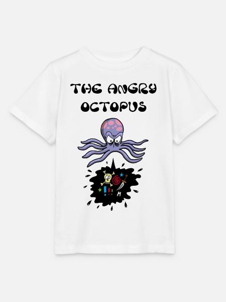 Der wütende Oktopus - Stanley/Stella Kinder T-Shirt MINI CREATOR  - Weiß