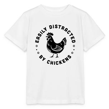 Henne Humor Züchter Züchter Hühner Bauernhof lustig - Stanley/Stella Kinder T-Shirt MINI CREATOR  - Weiß - Vorne - Maike (125cm)