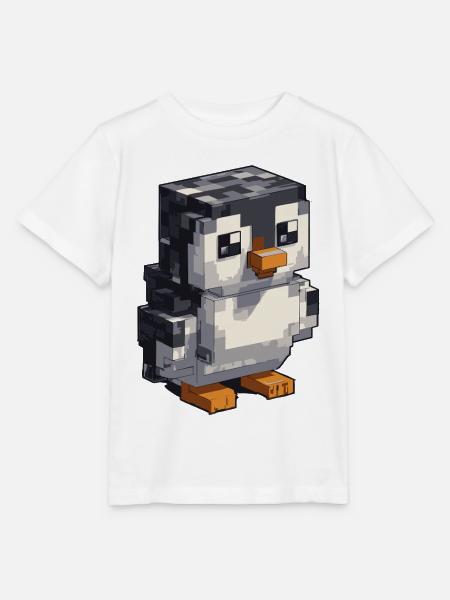 Niedlicher Pixel-Pinguin - Stanley/Stella Kinder T-Shirt MINI CREATOR - Weiß