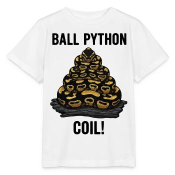 Python Royal Ball Python Coil Reptile Pyramide - T-shirt bio MINI CREATOR Stanley/Stella Enfant - blanc - Devant - Maike (125cm)