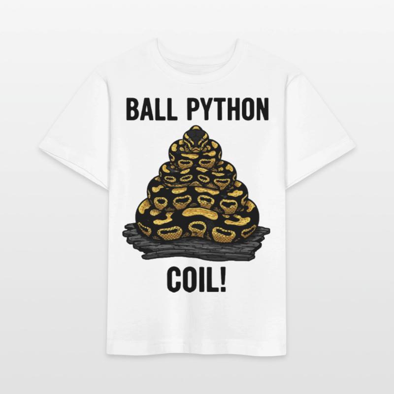 Python Royal Ball Python Coil Reptile Pyramide T-shirt bio MINI CREATOR Stanley/Stella Enfant