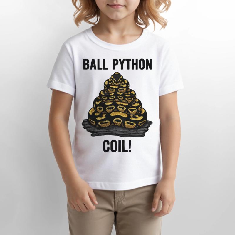 Python Royal Ball Python Coil Reptile Pyramide T-shirt bio MINI CREATOR Stanley/Stella Enfant