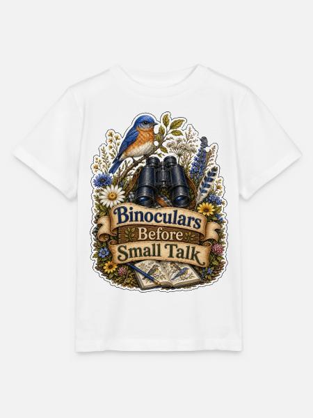 Binoculars Before Small Talk Wolken - Stanley/Stella Kinder T-Shirt MINI CREATOR - Weiß
